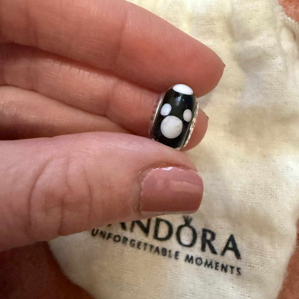 Pandora Disney Mickey Mouse glass bead charm